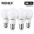 9W LED BLUB (pack of 4)