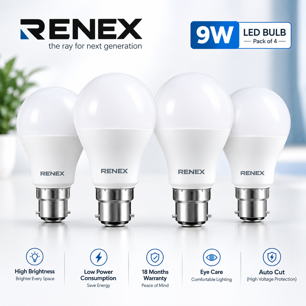 9W led bulb (pack of 4)