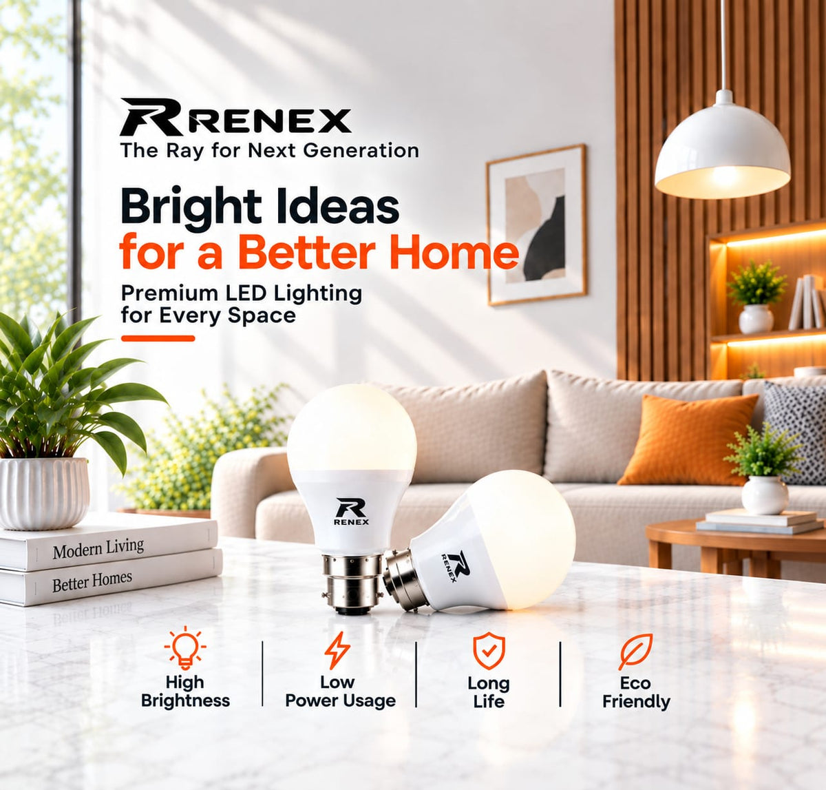 9W led bulb (pack of 4)